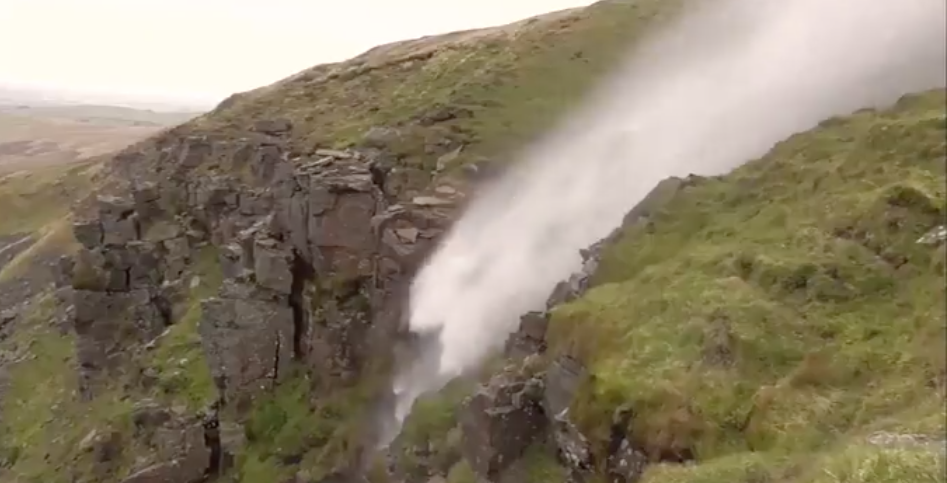 Cascada de Mallerstang en Inglaterra