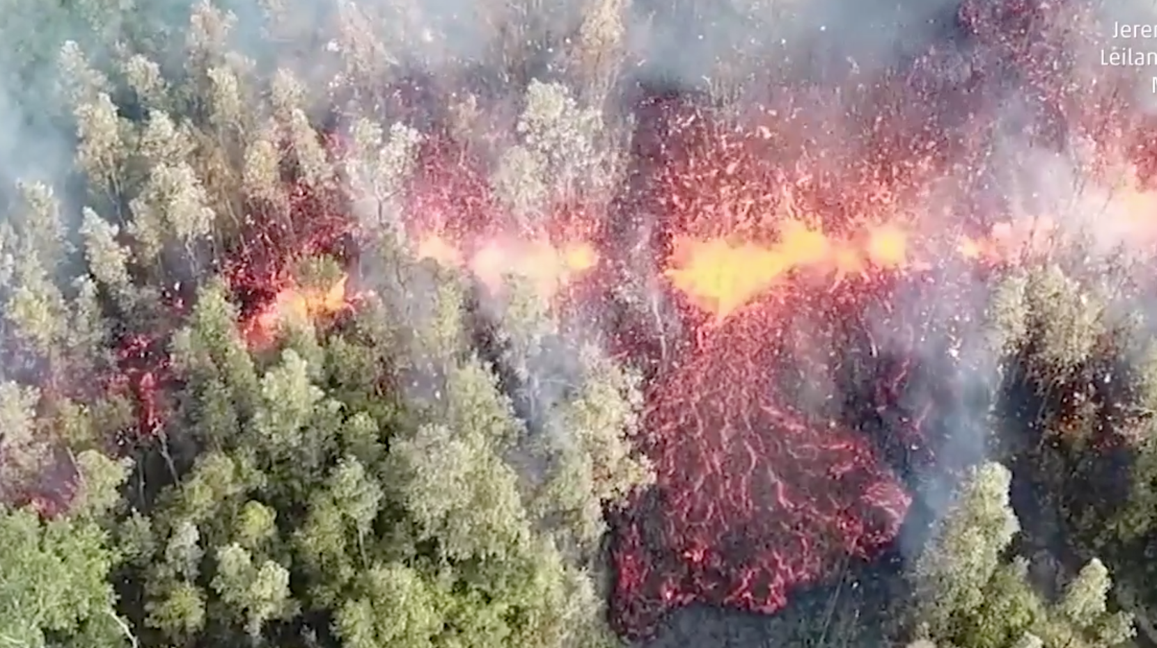 Espectaculares imágenes de la erupción del volcán Kilauea en Hawái